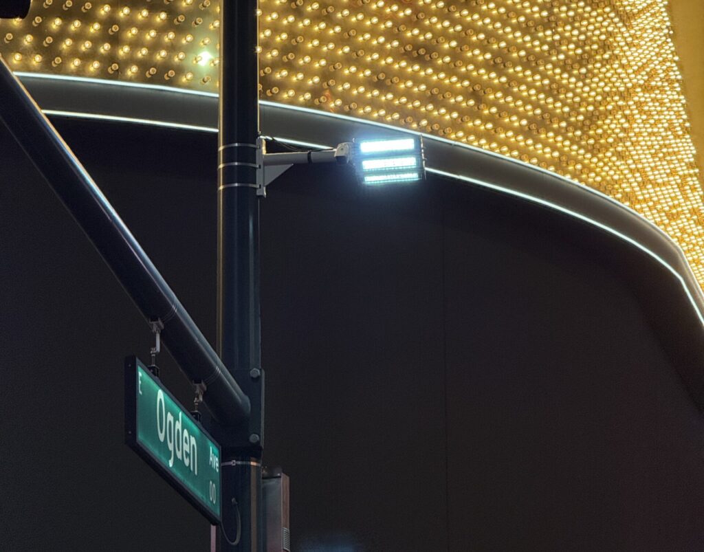 SecurOS Soffit multiple illumination modes at a crosswalk